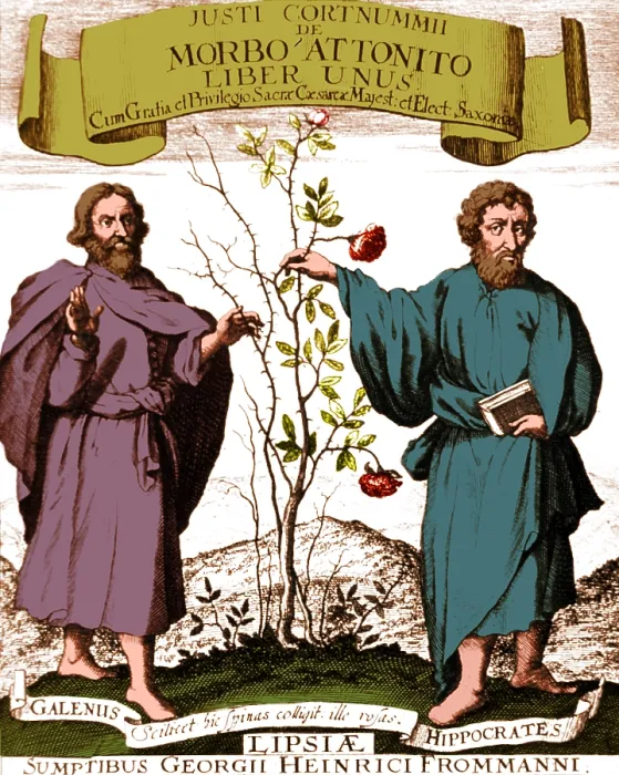 Framed Print : Galen and Hippocrates, Ancient Physicians