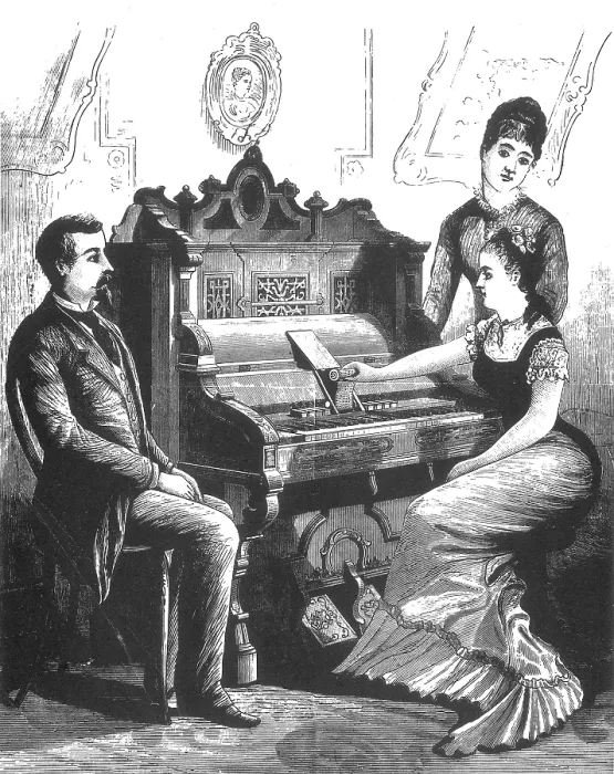 Framed Print : Gally's Self-Playing Musical Instrument, 1879 Framed Print : Gally's Self-Playing Musical Instrument, 1879