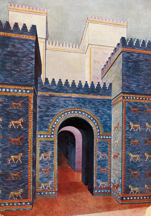 Framed Print : Gate of Ishtar, Babylonia Framed Print : Gate of Ishtar, Babylonia