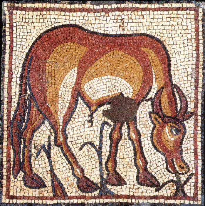 Framed Print : Gazelle, Byzantine Mosaic, 6th Century Framed Print : Gazelle, Byzantine Mosaic, 6th Century