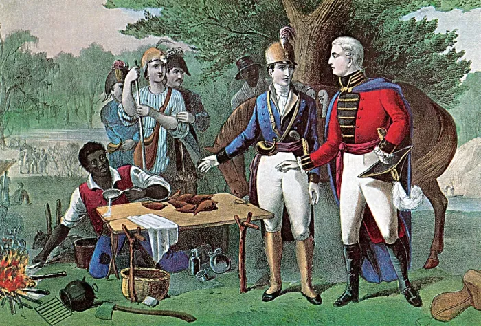 Framed Print : General Marion AKA The Swamp Fox, American Revolutionary War