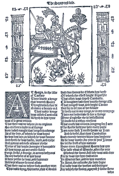 Framed Print : Geoffrey Chaucer, Canterbury Tales Framed Print : Geoffrey Chaucer, Canterbury Tales