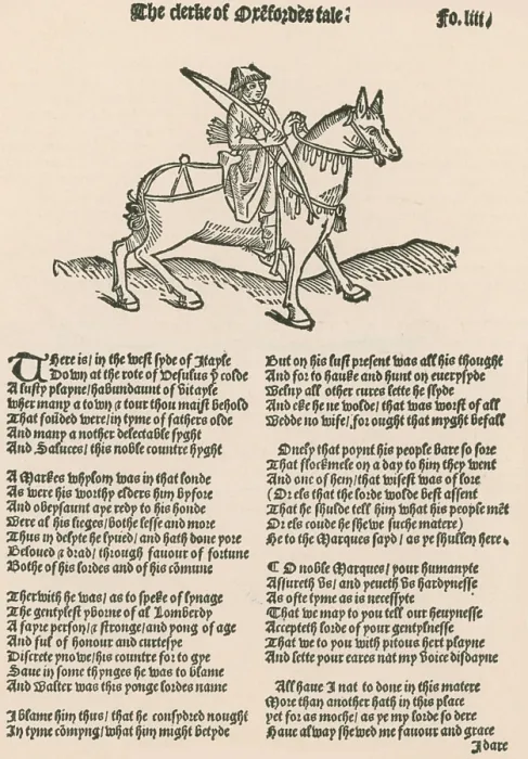 Framed Print : Geoffrey Chaucer, Canterbury Tales Framed Print : Geoffrey Chaucer, Canterbury Tales