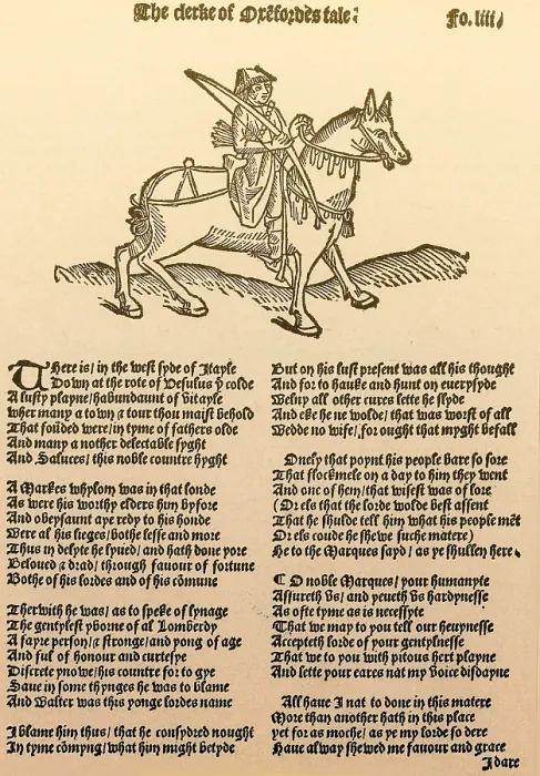 Framed Print : Geoffrey Chaucer, Canterbury Tales Framed Print : Geoffrey Chaucer, Canterbury Tales