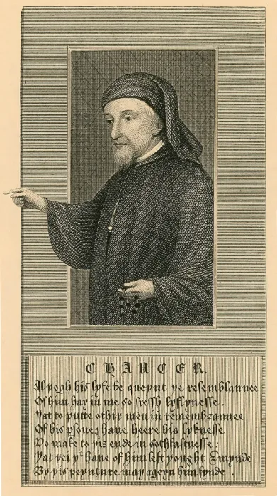 Framed Print : Geoffrey Chaucer, English Poet Framed Print : Geoffrey Chaucer, English Poet