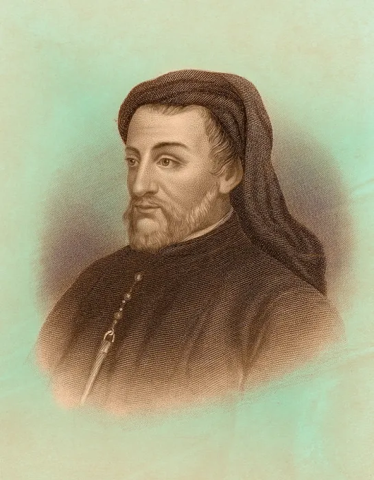 Framed Print : Geoffrey Chaucer, English Poet Framed Print : Geoffrey Chaucer, English Poet