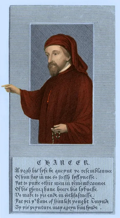 Framed Print : Geoffrey Chaucer, Father of English Literature Framed Print : Geoffrey Chaucer, Father of English Literature