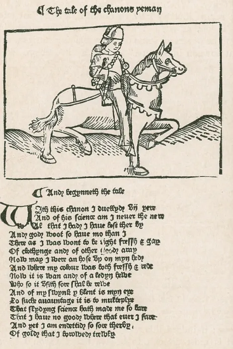 Framed Print : Geoffrey Chaucer's, Canterbury tales Framed Print : Geoffrey Chaucer's, Canterbury tales