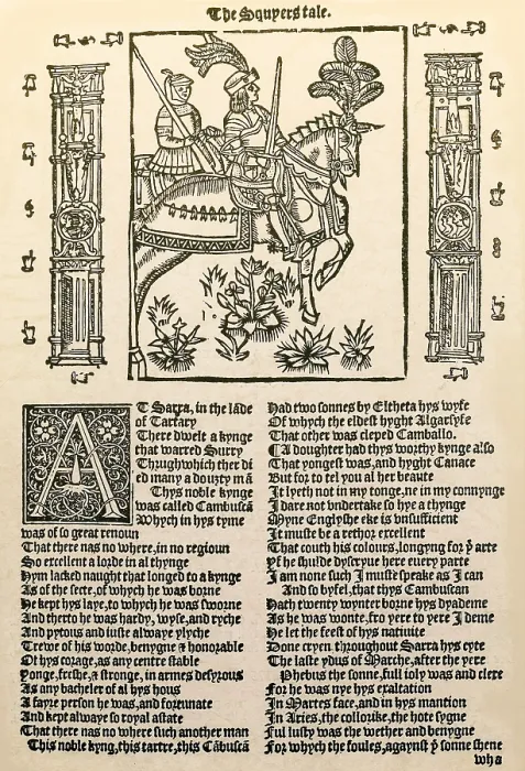 Framed Print : Geoffrey Chaucer's, Canterbury Tales Framed Print : Geoffrey Chaucer's, Canterbury Tales