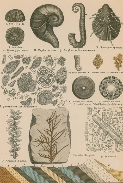 Framed Print : Geology and Paleontology, 1886
