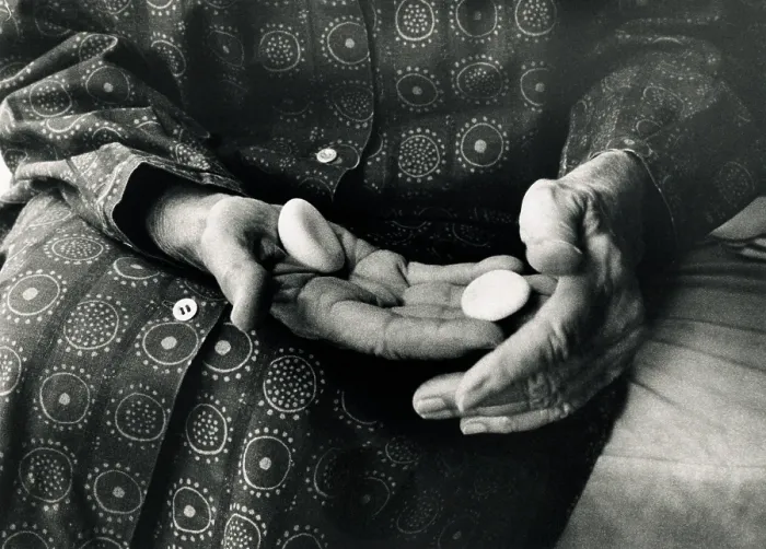Framed Print : Georgia O'Keeffe's Hands, 1971 Framed Print : Georgia O'Keeffe's Hands, 1971