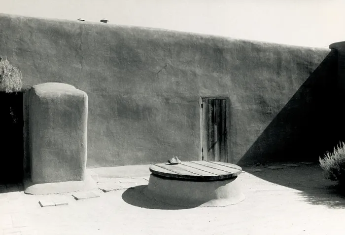 Framed Print : Georgia O'Keeffe's Patio at Ghost Ranch