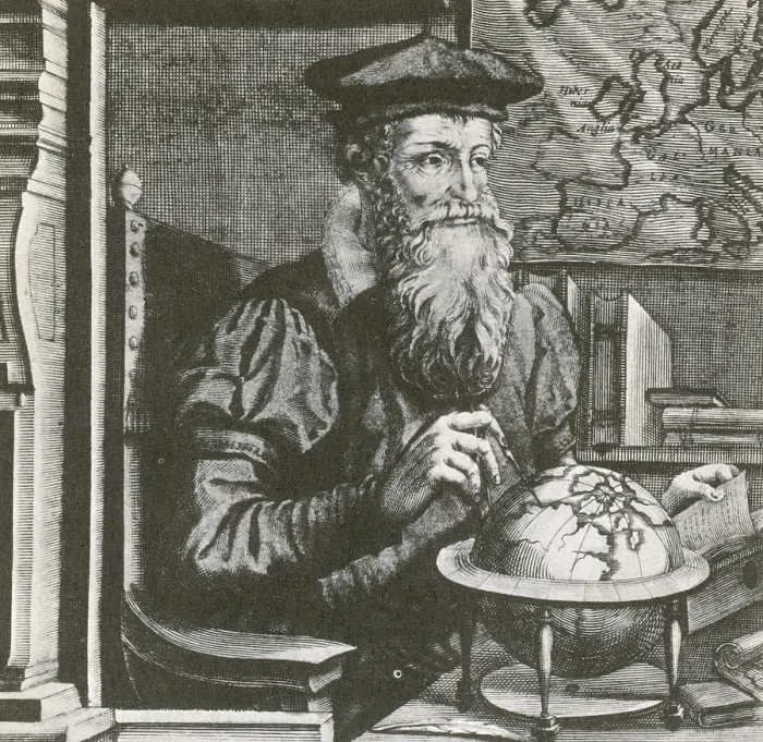 Framed Print : Gerardus Mercator, Flemish Cartographer Framed Print : Gerardus Mercator, Flemish Cartographer