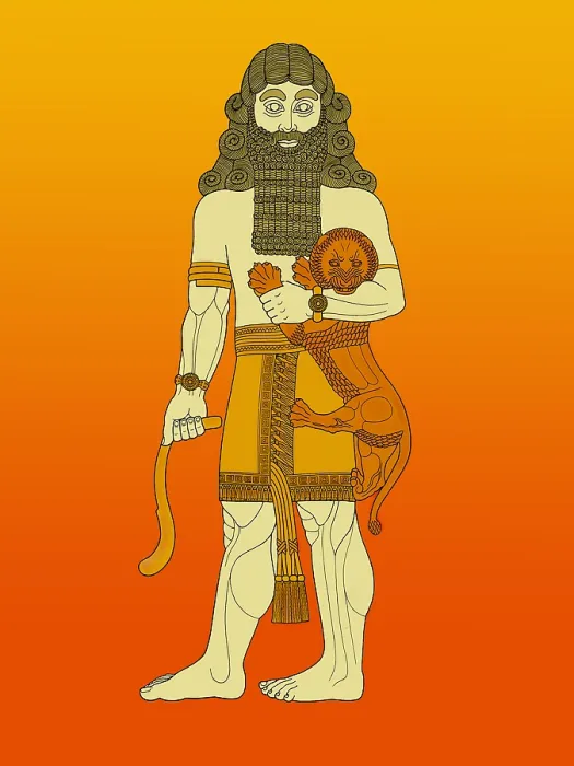 Framed Print : Gilgamesh, King of Uruk