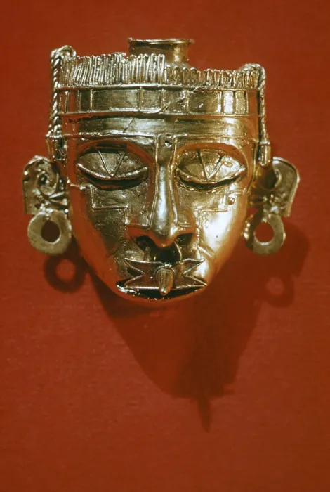 Framed Print : Gold Mask from Monte Carlo, Mexico Framed Print : Gold Mask from Monte Carlo, Mexico