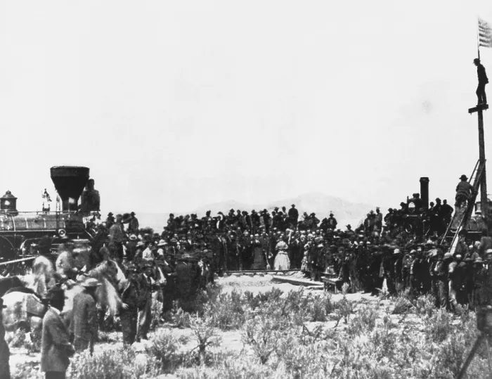 Framed Print : Golden Spike Ceremony, 1869 Framed Print : Golden Spike Ceremony, 1869