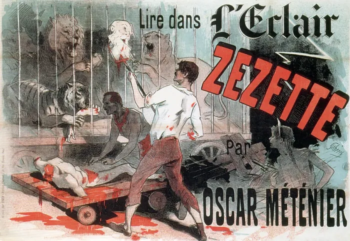 Framed Print : Grand Guignol Poster, Jules Cheret, 1890