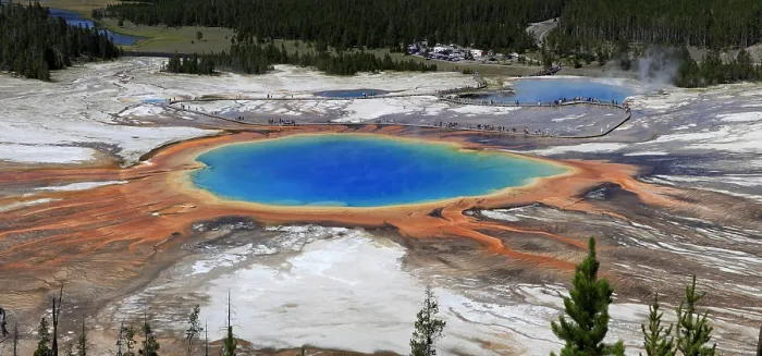 Framed Print : Grand Prismatic Spring