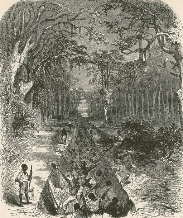 Framed Print : Grant's Canal, 1862