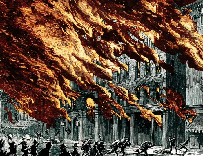 Framed Print : The Great Chicago Fire, 1871 Framed Print : The Great Chicago Fire, 1871