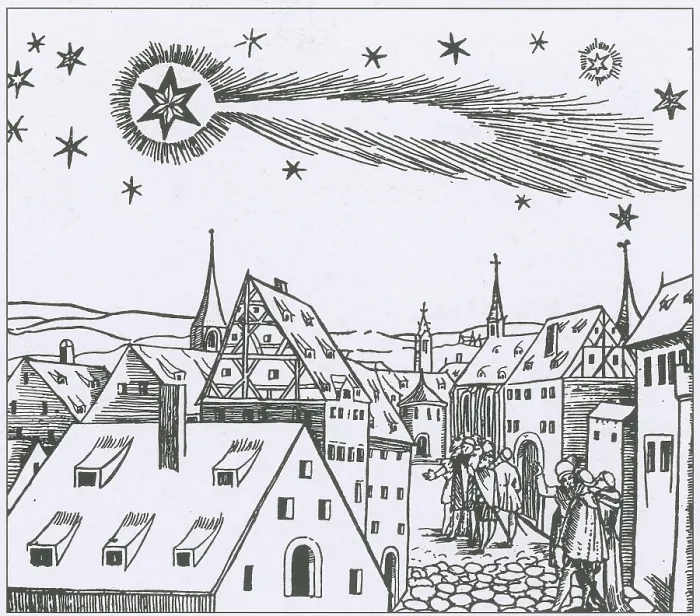 Framed Print : The Great Comet of 1556