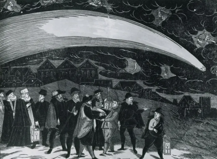 Framed Print : The Great Comet of 1577