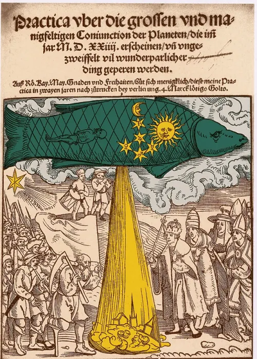 Framed Print : The Great Conjunction, Predicted Floods, 1524 Framed Print : The Great Conjunction, Predicted Floods, 1524