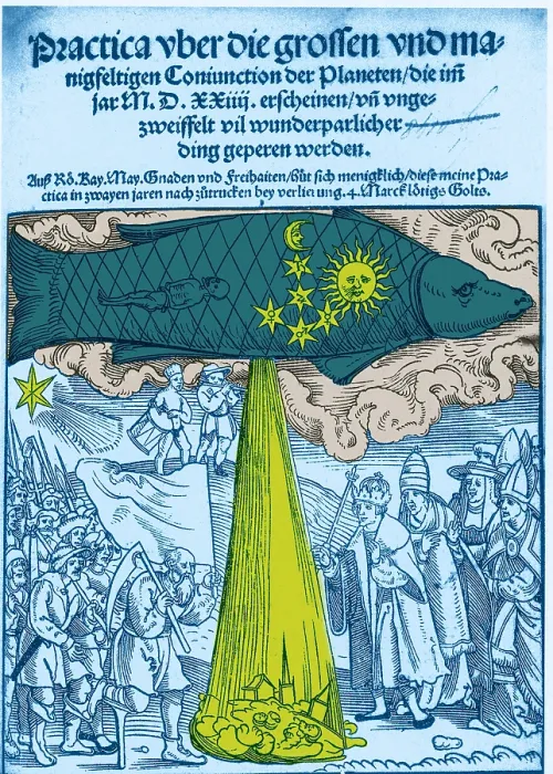 Framed Print : The Great Conjunction, Predicted Floods, 1524 Framed Print : The Great Conjunction, Predicted Floods, 1524