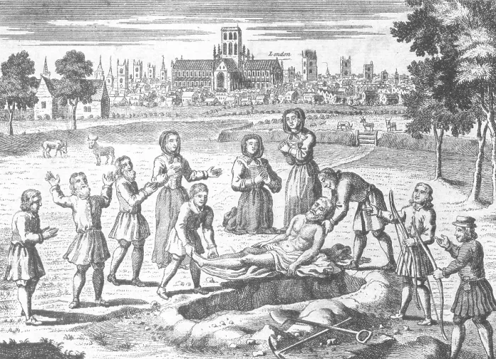 Framed Print : Great Plague of London, 1665 Framed Print : Great Plague of London, 1665