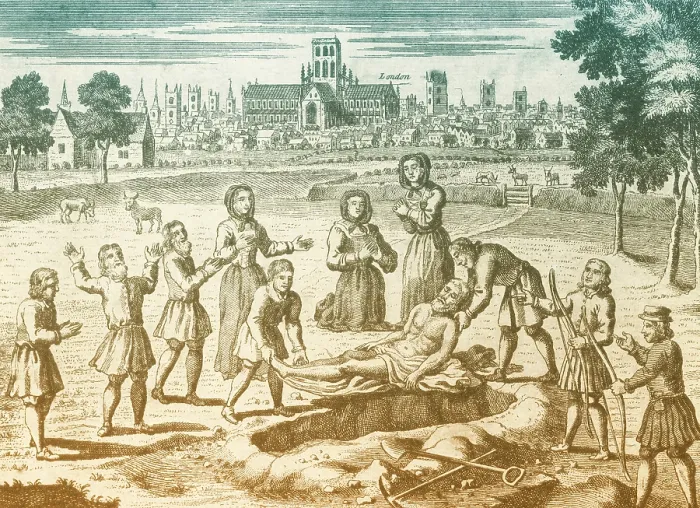 Framed Print : Great Plague of London, 1665 Framed Print : Great Plague of London, 1665