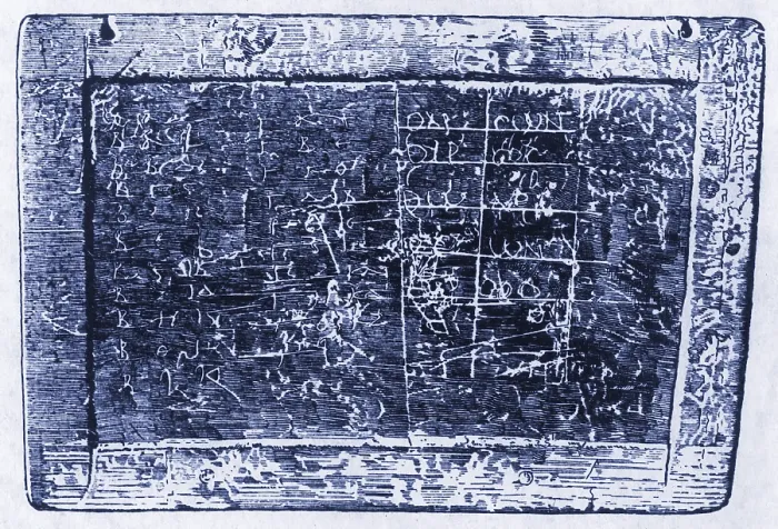 Framed Print : Greek Multiplication Table Framed Print : Greek Multiplication Table