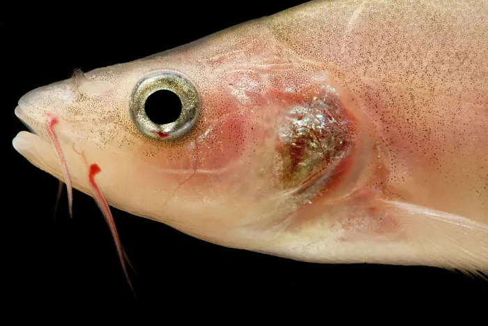 Framed Print : Guilin Golden-line Barbel (Sinocyclocheilus guilinensis)