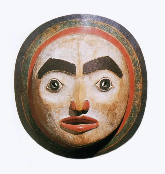 Framed Print : Haida Moon Mask Framed Print : Haida Moon Mask