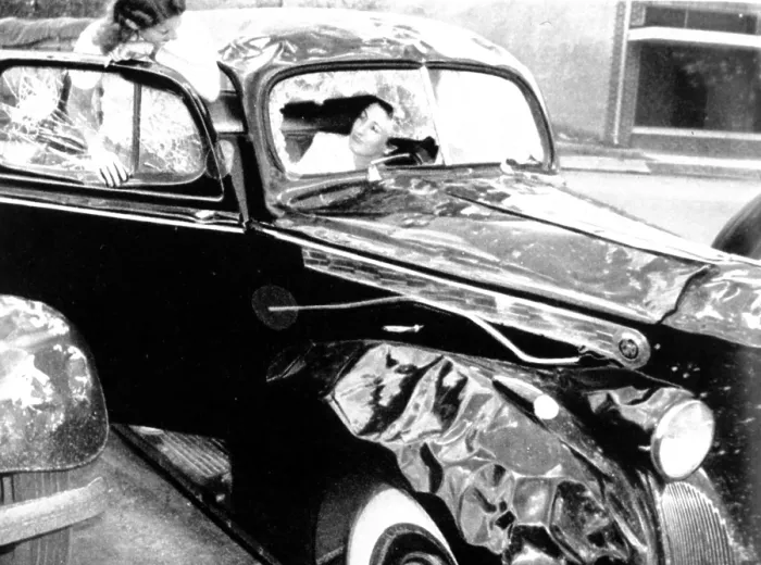 Framed Print : Hail Damage, 1940