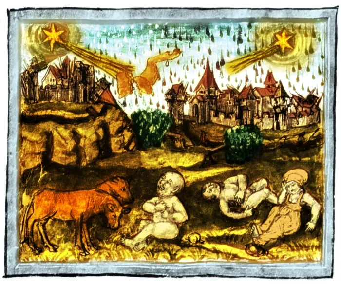 Framed Print : Halley's Comet, 1456