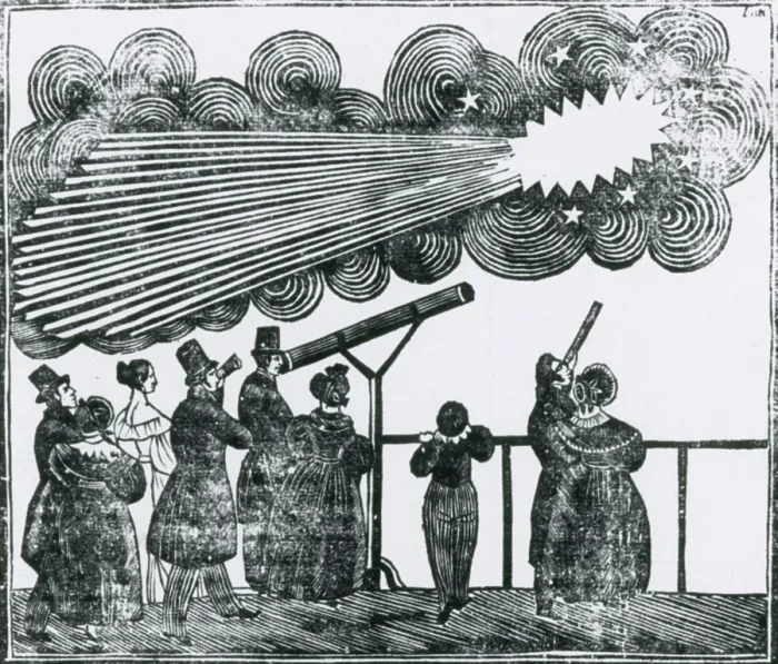 Framed Print : Halley's Comet, 1835