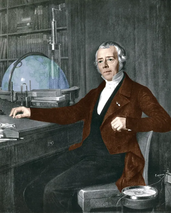 Framed Print : Hans Christian Orsted, Danish Physicist