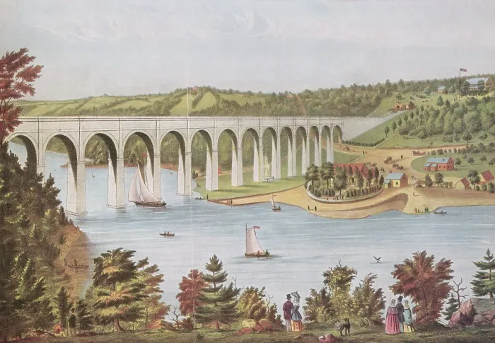 Framed Print : Harlem River, New York, 19th Century Framed Print : Harlem River, New York, 19th Century