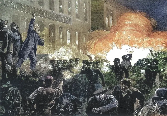 Framed Print : Haymarket Riot, 1886