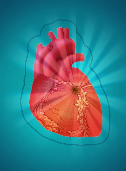 Framed Print : Heart Attack, Conceptual Illustration Framed Print : Heart Attack, Conceptual Illustration
