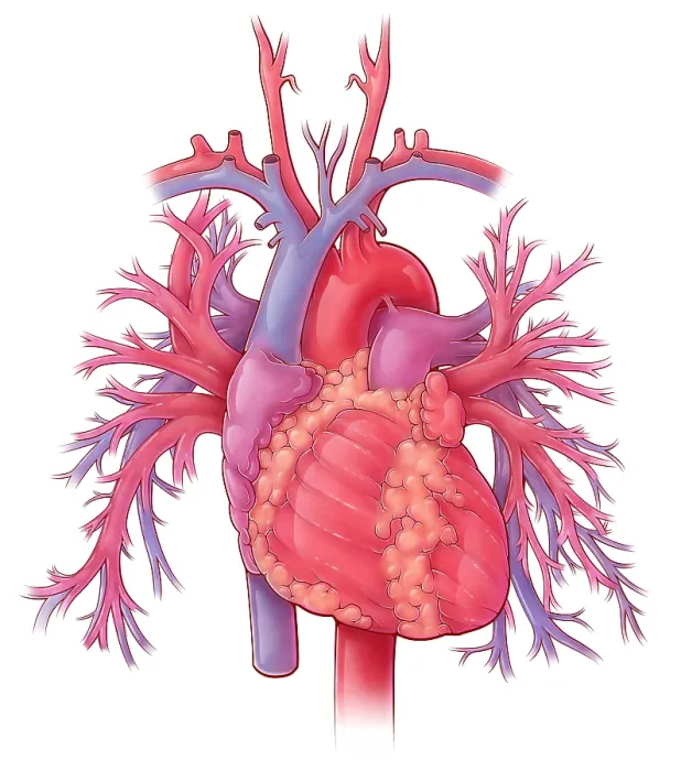 Framed Print : Heart and Pulmonary Vessels, Illustration Framed Print : Heart and Pulmonary Vessels, Illustration