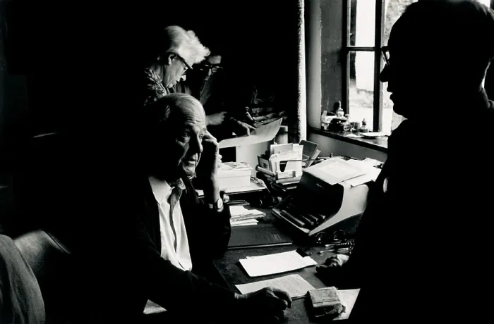 Framed Print : Henry Moore in His Home Office Framed Print : Henry Moore in His Home Office