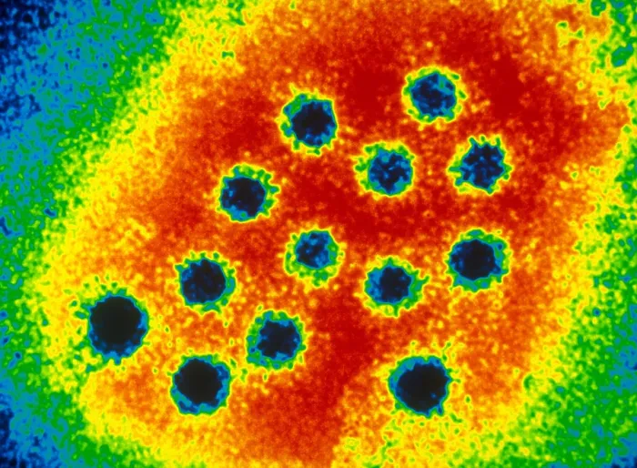 Framed Print : Hepatitis A Virus (TEM) Framed Print : Hepatitis A Virus (TEM)