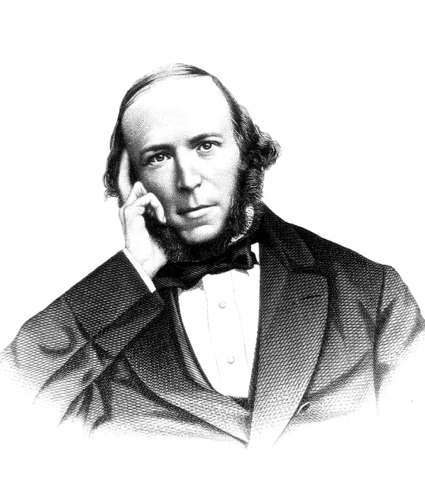 Framed Print : Herbert Spencer, English Polymath Framed Print : Herbert Spencer, English Polymath