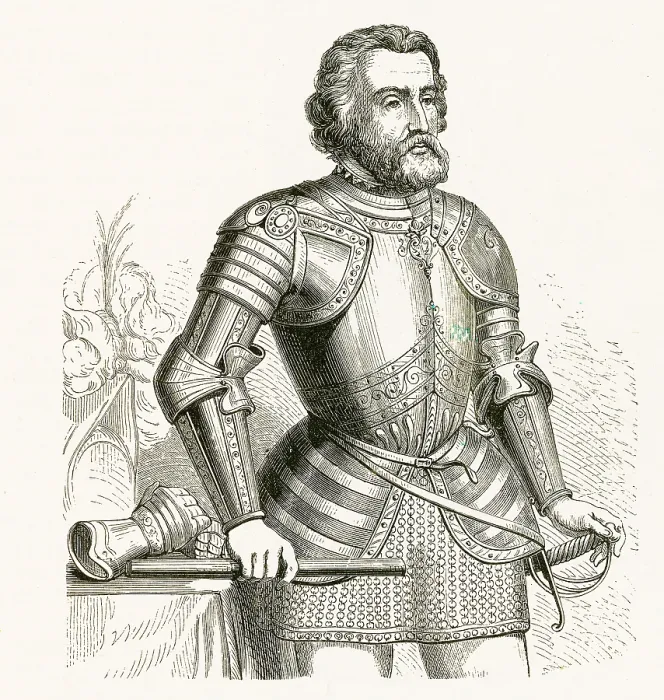Framed Print : Hernan Cortes, Spanish Conquistador Framed Print : Hernan Cortes, Spanish Conquistador