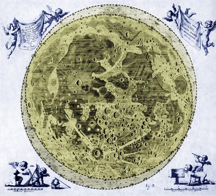 Framed Print : Hevelius Selenographica, Moon Craters, 1645 Framed Print : Hevelius Selenographica, Moon Craters, 1645