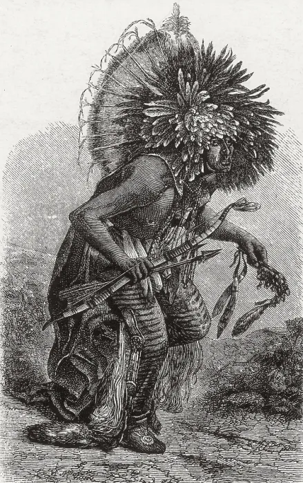 Framed Print : Hidatsa Warrior Dancing Framed Print : Hidatsa Warrior Dancing
