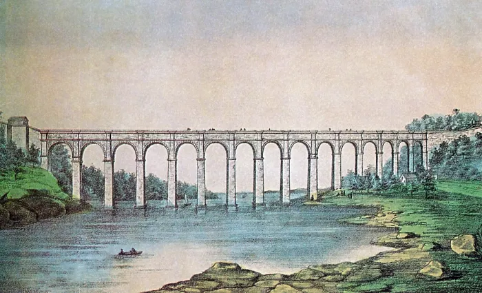 Framed Print : High Bridge, New York, 19th Century Framed Print : High Bridge, New York, 19th Century