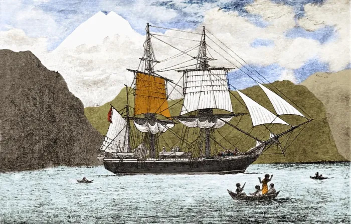 Framed Print : HMS Beagle, 1830s Framed Print : HMS Beagle, 1830s