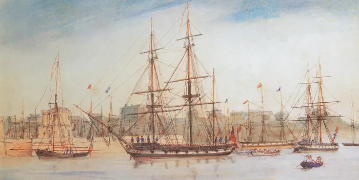 Framed Print : Hms Beagle Ship, Sydney, Australia